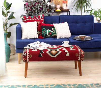 Vezir Kilim Bench Puf - Frigya