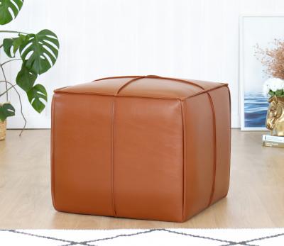 Ottowel Deri Puf - Taba