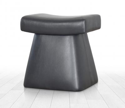 Dambert Deri Puf - Siyah